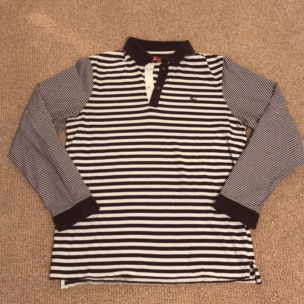 Modern amusement striped long sleeve M